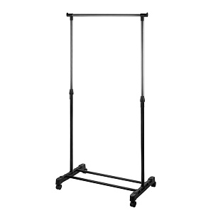 Вешалка напольная 68х40х135см LUCKY металл/пластик черный 000000000001222580