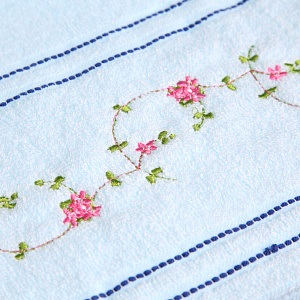 Полотенце махровое Маргаритки Любимый дом, голубой, 50?90 см 000000000001125113