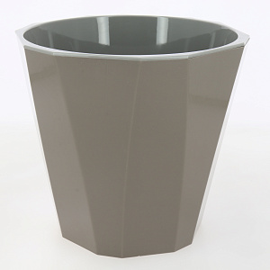 Кашпо со вставкой 3,6л MARTIKA Палермо коричнево-серый пластик 000000000001214195