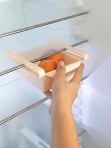 Органайзер для холодильника 15x16x5см персиковый пластик 000000000001214201