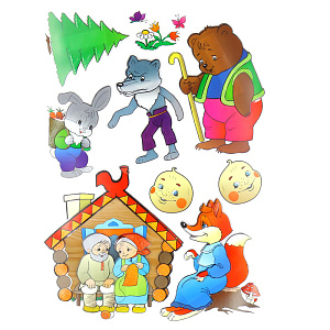 Стикеры Колобок Room Decoration 000000000001127335