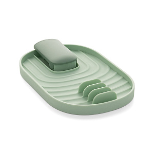 Органайзер/подставка для кухонных принадлежностей 11,5x18x2,2см DE'NASTIA зеленый пластик 000000000001223014