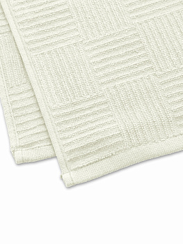 Простыня махровая 150x200см DE'NASTIA молочный жаккард хопок 000000000001185657