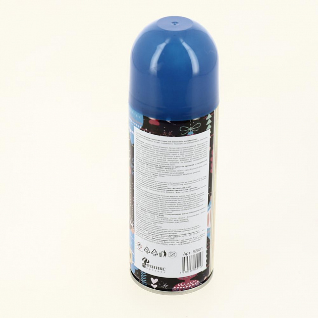 Синтетический серпантин Синий в спрее для новогоднего декорирования 5,2х17х5,2см 82801 000000000001201838