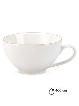 Набор чайный 8 предметов Классик с золотом подарочная упаковка фарфор 000000000001228340