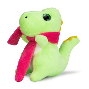 Игрушка мягкая 12х12х7см дракончик в шарфе в ассортименте полиэстер 000000000001220195