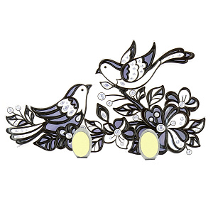 Двойной стикер крючок Пташки Room Decoration 000000000001127374