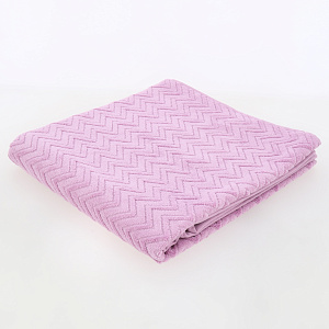 Полотенце махровое 70х130см LUCKY Зигзаг светло-лиловый хлопок-100% 000000000001214735