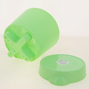 Горшок для цветов с поддоном 1л FORA мятный пластик 000000000001187365