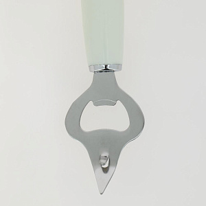 Открывалка для бутылок DE'NASTIA пластиковая ручка белая нержавеющая сталь ABS пластик 000000000001211568