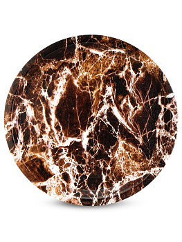 Поднос 30см круглый мрамор в ассортименте полипропилен 000000000001227887