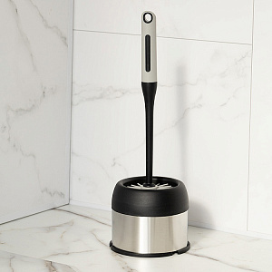 Щетка для унитаза LUCKY с подставкой черный/серый ТПР/ПП/нержавеющая сталь 000000000001220217