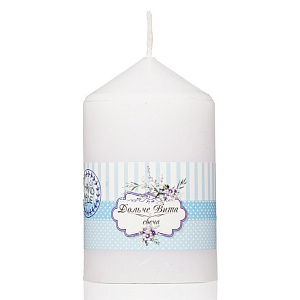 Свеча пеньковая средняя 10х6см Дольче вита рустик белый предназначен для освещения помещений 000000000001218657