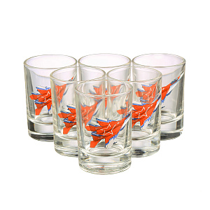 ГЛАДКИЙ Набор стопок для водки 50мл 6шт ОСЗ Самолет стекло 000000000001120081