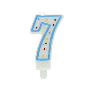 Свеча для торта цифра 7 Rio Fackelmann 000000000001128115