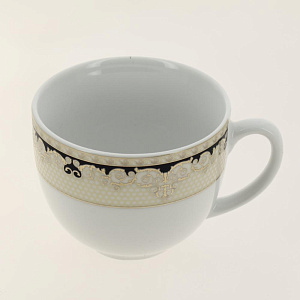 Н-р п 21пр,6чаш220+6блюд+сах-ца+мол-к+6тарелок200мм,синий в золоте106-03002 000000000001180700