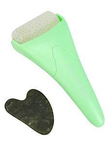 Набор массажный для лица 2 предмета (ледяной валик, скребок Гуаша) в ассортименте ПП/ТПР/камень 000000000001229382