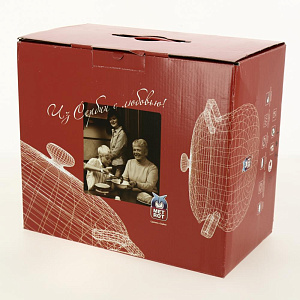 Кастрюля 3,3л METROT Тыква стеклянная крышка эмаль 000000000001202127