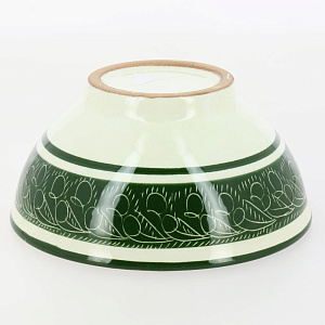 Пиала (коса) 15см ROSHIDON CERAMIK рисунок гравюра green керамика 000000000001209555