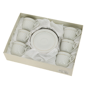 Набор чайный 12 предметов 220мл, Спираль роза, M25106 000000000001192063