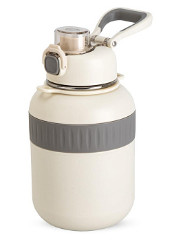 Термос 1л белый нержавеющая сталь/пластик Термос 1л белый нержавеющая сталь/пластик 000000000001226940