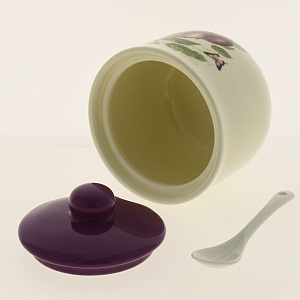 Сахарница Слива с фарфоровой ложкой подарочная упаковка 110-07008 000000000001177424