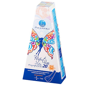 ПРОКЛАДКИ гигиенические Everyday String Soft DEO 20 штук РУСАЛОЧКА  19 073070 000000000001199172