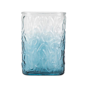 Ваза 18,5см Ice голубой стекло 000000000001224017