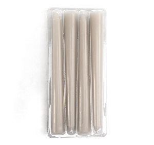 Набор свечей 4шт 20х1,9см айвори 000000000001216427