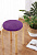 Подушка на стул 31,5см DE'NASTIA круглая бархатная фиолетовый полиэстер 000000000001200415