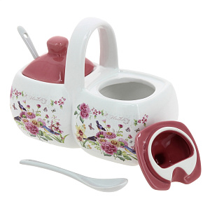 Двухсекционная банка для специй Коралл 000000000001153866