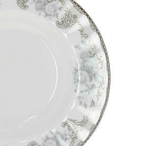 Глубокая тарелка Платиновый вензель Porcelaine Czech Gold Hand s.r.o., 21.5 см 000000000001136187