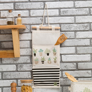 Кармашек текстильный Цветочный магазин 2 отделения 41х20см 4624839 000000000001200838