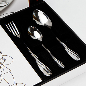 Набор столовых приборов 18 предметов SERVITTA Rocco нержавеющая сталь 000000000001218833