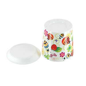 Кашпо с поддоном Божьи Коровки Деко Idea, 1.2л, 12.5 см 000000000001129822