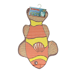 Коврик для ванной Морские рыбки Мультидом, 72?43 см, резина, ПВХ 000000000001126903