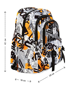 Рюкзак 42х28х18см UNDERGROUND 2 ST в ассортименте полиэстер 000000000001227809