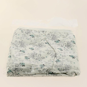 Трусы женские размер XXL LUCKY цветочек/кружево Midi серый/голубой 94%хл 6%эл 000000000001187733