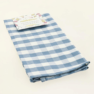 Полотенце кухонное 40х60см ВОТЕКС Крос темно-синий хлопок 000000000001208498