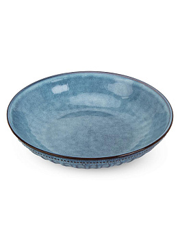 Салатник 21см синий керамика 000000000001227202