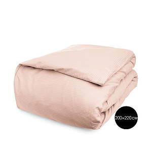 Пододеяльник 200х220см DE'NASTIA розовый сатин-страйп 3мм хлопок-100% 000000000001215569
