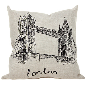 Декоративная подушка Лондон, 44х44 см 000000000001174967