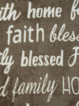 Плед 150x200см LUCKY Газета бежевый флис полиэстер 000000000001219028