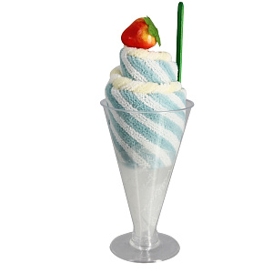 Полотенце Мороженое Софти, 25х25 см, полиэфир, вискоза 000000000001151795