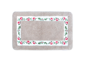 КОВРИК для ванной из микрофибры ROSESBeige 6128092 000000000001189883