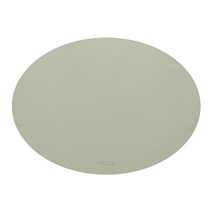 Салфетка серв DeNASTIA Двусторонняя, 45x32 овал, ПВХ, оливковый/серый E000509 000000000001214084