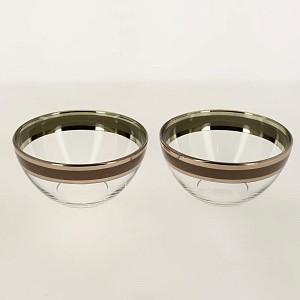 Набор салатников 2шт 16см ПРОМСИЗ Ампир Рубин стекло 000000000001200665