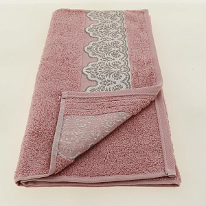 Полотенце 50х90см CLEANELLY Сальвьетта махровое плотность 460гр/м розовый 100% хлопок ПЦ2601-3025,438 000000000001198596