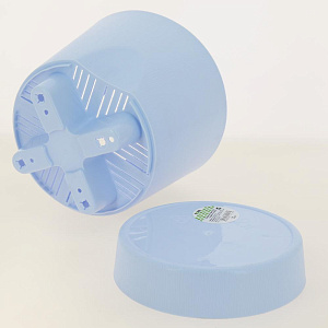 Горшок для цветов с поддоном 1л FORA голубой пластик 000000000001187364