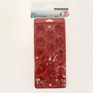 Форма для льда 11х25см FACKELMANN Фрукты 14 ячеек пластик 000000000001201145